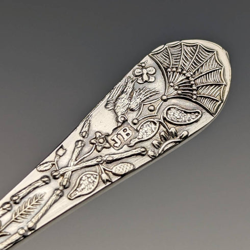 Around 1875 Set of 6 English Antique Silver Plated Teaspoons